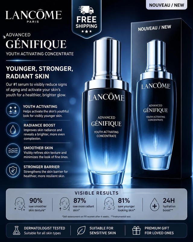 Lancome Advanced Genifique Youth Activating Concentrate 2.5 oz/75mL NIB