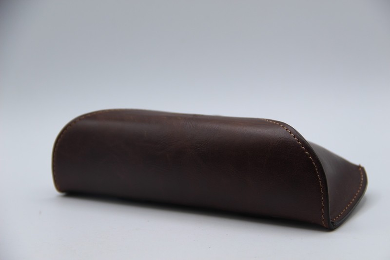 RALPH LAUREN BROWN BUTTON LEATHER AUTHENTIC EYEGLASSES SUNGLASSES CASE CLOTH gallery
