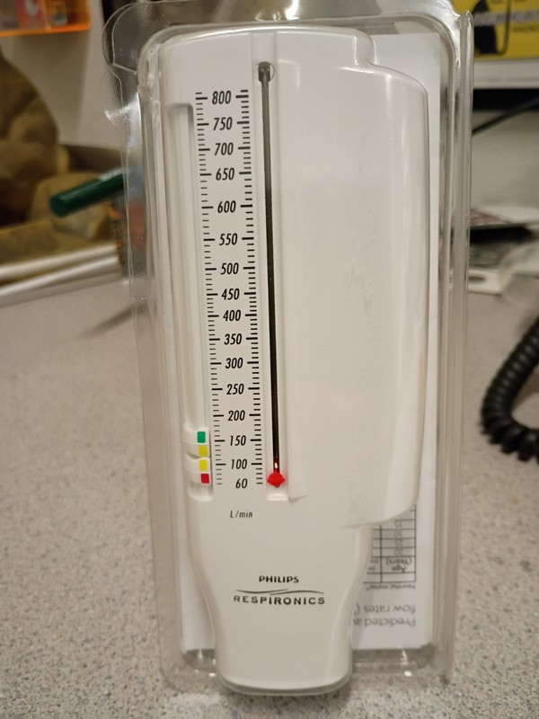 PHILIPS Respironics PersonalBest Peak Flow Meter Full Range 60-810 L/min Open