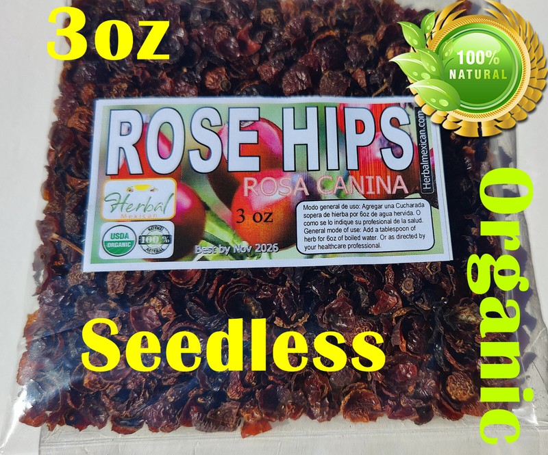 Rosa canina, Rosehips, rose hips, seedless rose hips 3oz c/s !!!
