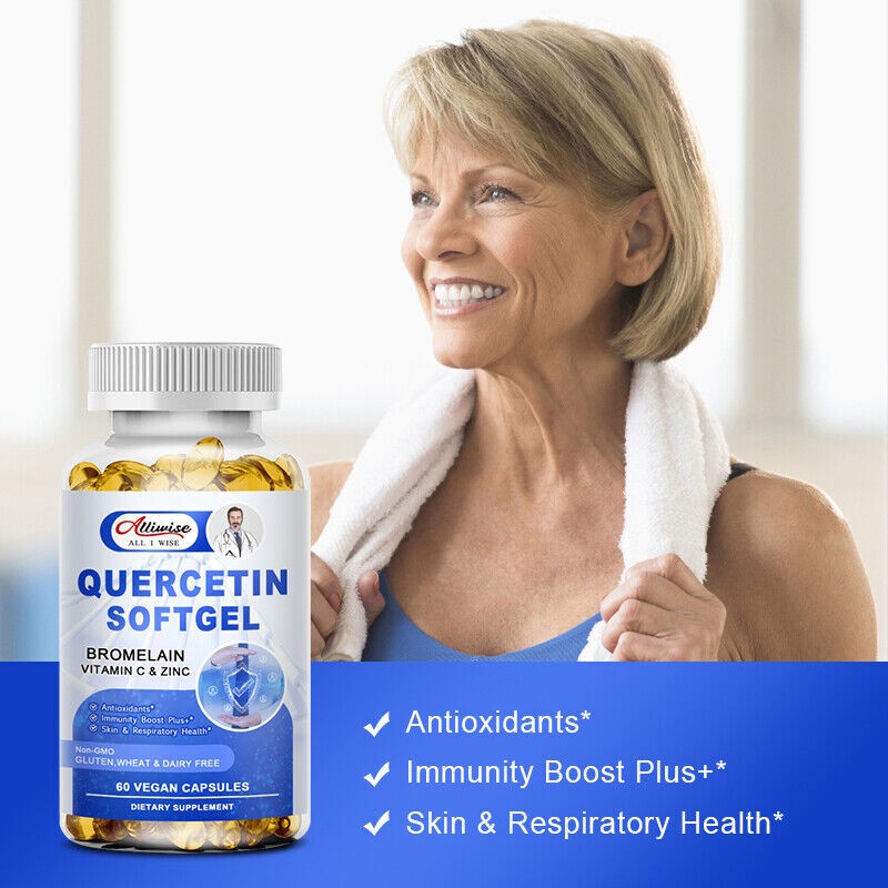 Quercetin 1000MG with Bromelain & Zinc - Natural Immune Support Supplement gallery