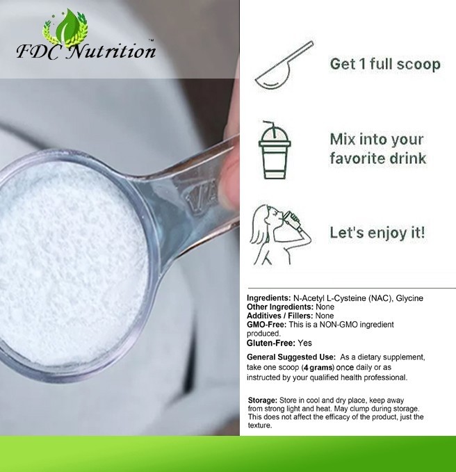 Pure NAC + Glycine Powder 250g | Antioxidant Liver Support | Vegan gallery