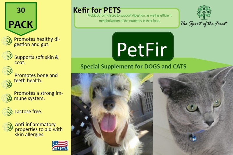 Petfir 30 Pack Kefir Supplement Pets Probiotic Dogs Cats Support Gut Health gallery