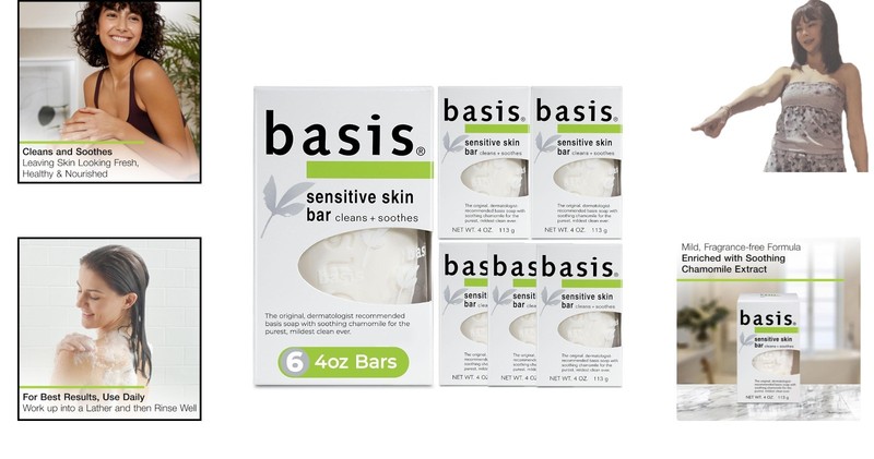 6-Pack Unscented Bar Soap for Sensitive Skin - Soothing Chamomile & Aloe Vera gallery