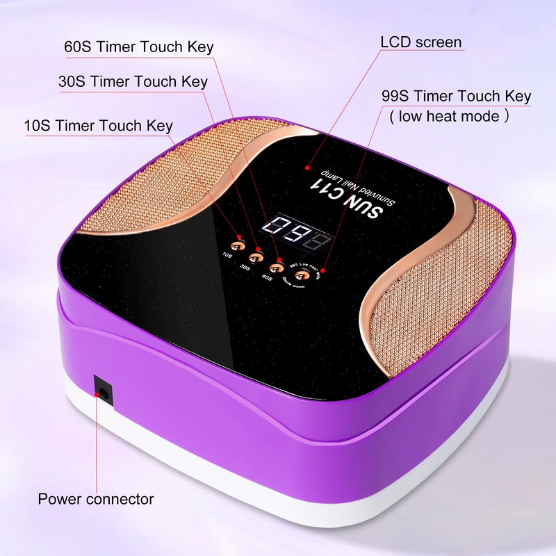 SUN C11 Professional Nail Dryer Lamp 67LEDs Manicure Lamp for Quick Curing All U gallery