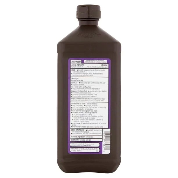 Equate 3% Hydrogen Peroxide Liquid Antiseptic - 32 fl oz, Pack of 6 gallery