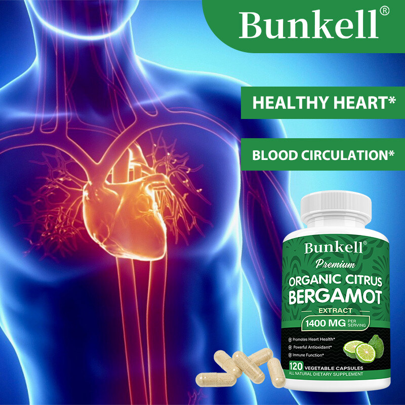 Citrus Bergamot 1400 Mg, 25:1 Extract, Organic Heart Supplements 120 Capsules gallery