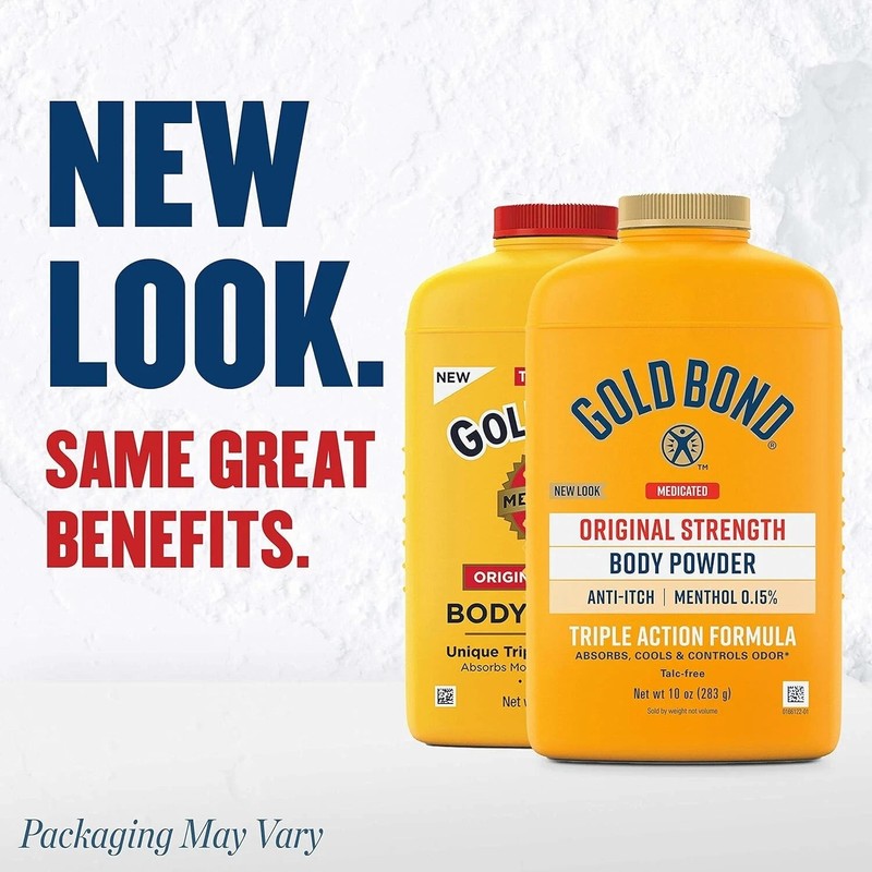 Gold Bond Medicated Original Strength Body Powder, 10 oz., Talc-Free, Anti-Itch gallery