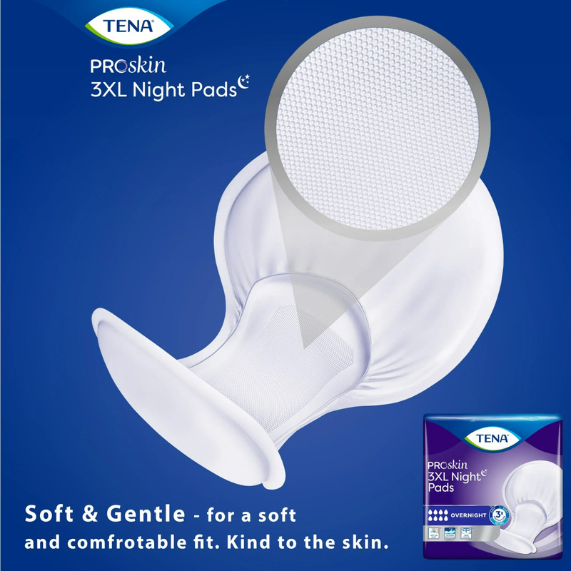Tena ProSkin 3XL Incontinence Pads for Women & Men, Overnight Absorbency, 24 Ct gallery