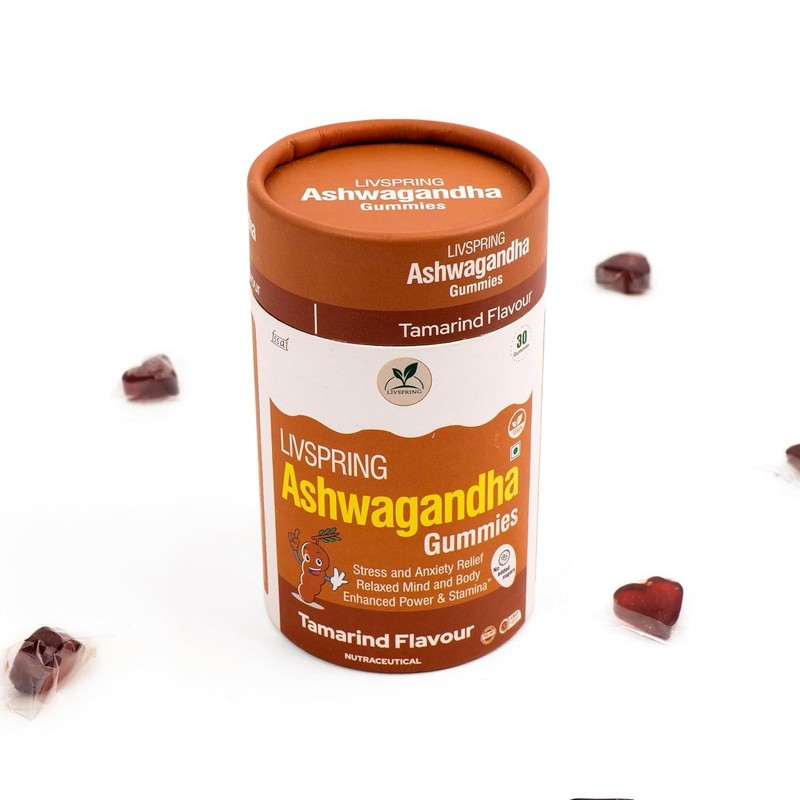 LivS.pring Ashwagandha Gummies 300mg Tamarind 30 Count gallery
