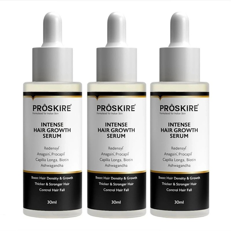 3x Proskire Intense Hair Growth Serum with Redensyl ,30ml each (Pack of 3) gallery