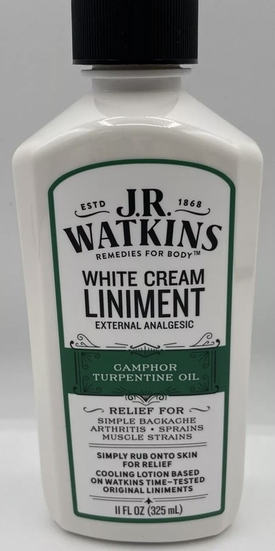 2Pack-J.R. Watkins White Cream Liniment – 11 Oz Bottle