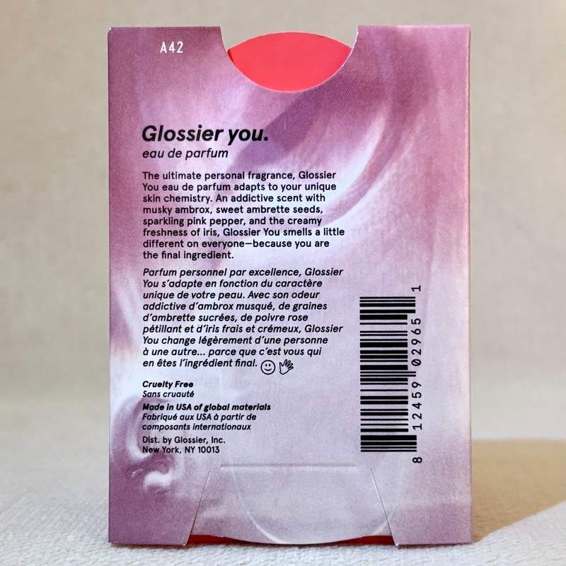 Glossier You Eau de Parfum EDP Pull Tab Paper Sample *Size not Specified* gallery