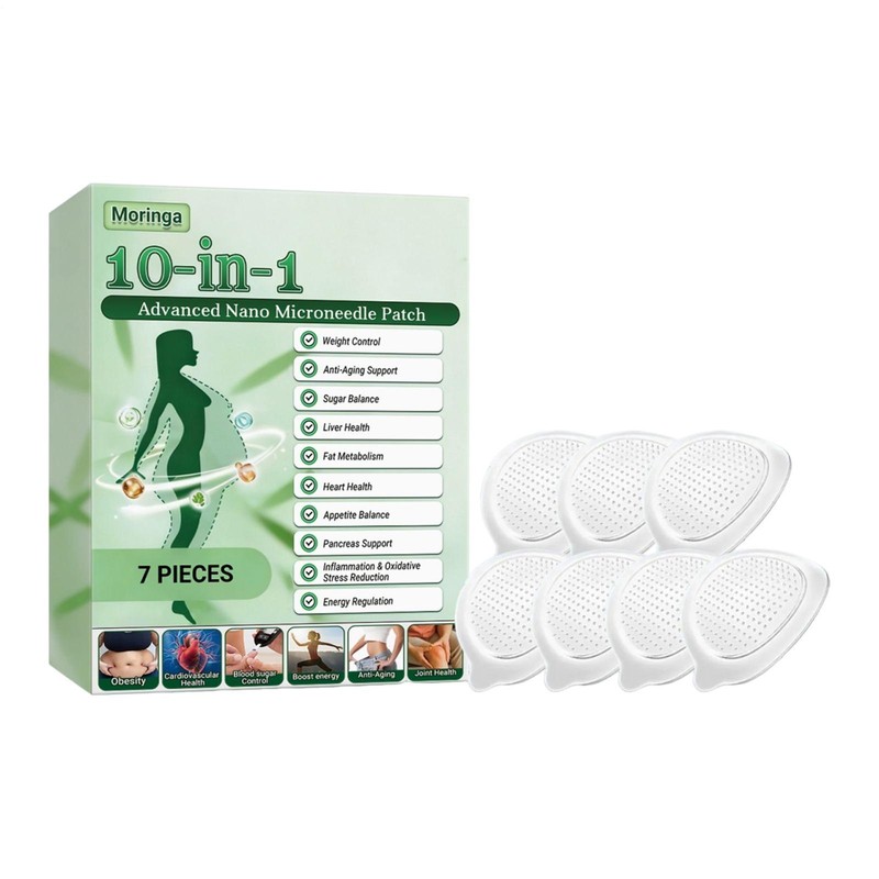Moringa Berberine 10-in-1 Advanced Nano Microneedle Patch (7pcs/box)