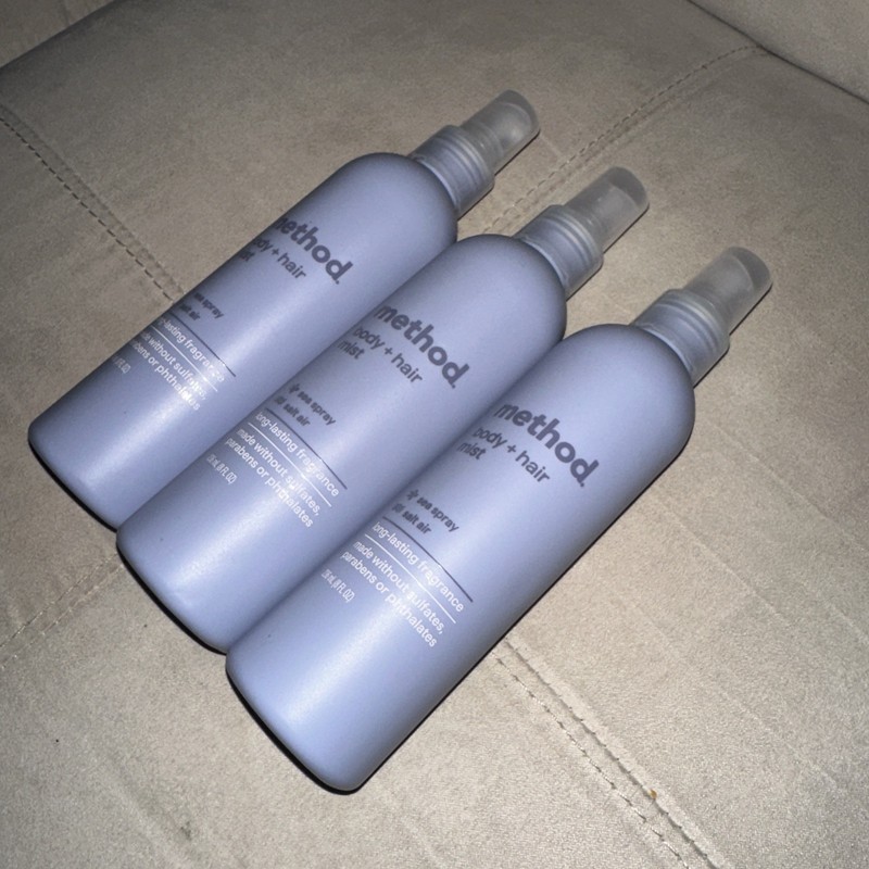Method Body + Hair Mist Sea Salt Spray for All Hair Types 8 oz Pack of 3 gallery