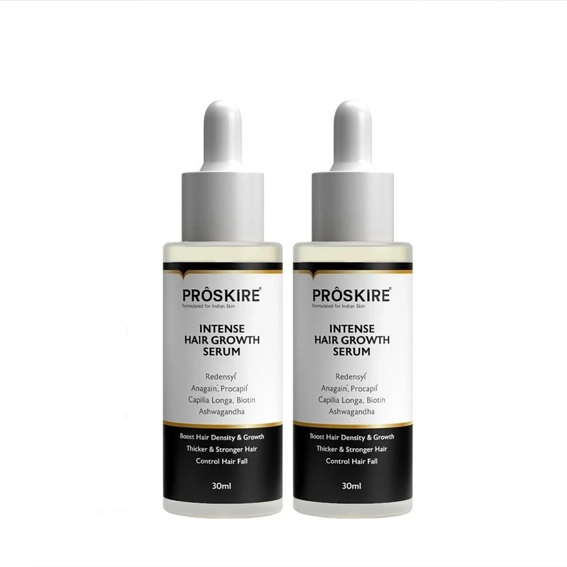 2x Proskire Intense Hair Growth Serum with Redensyl ,30ml each (Pack of 2)