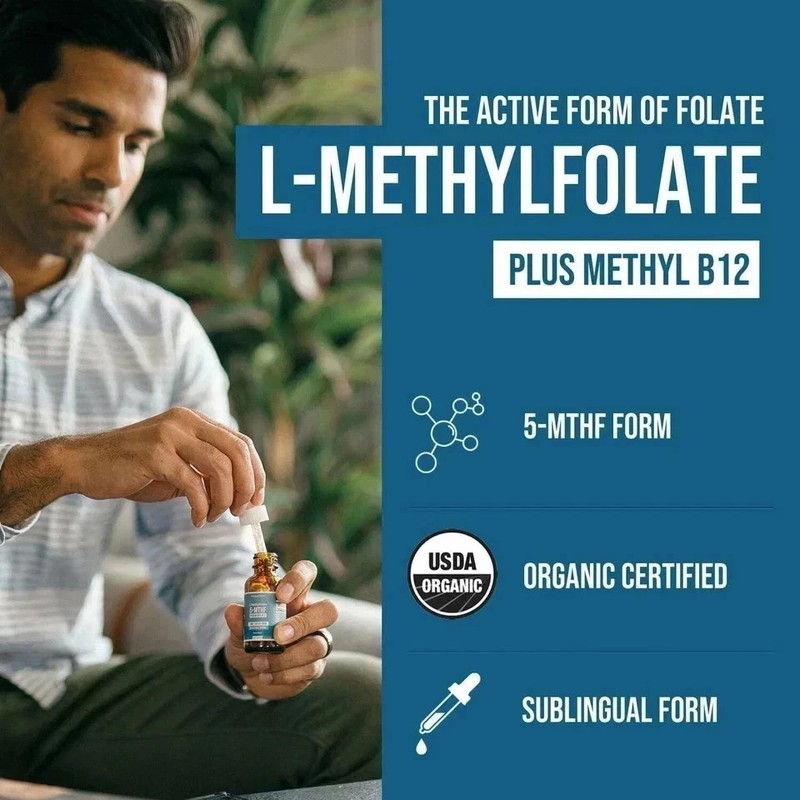 L-Methylfolate 5-MTHF Plus Methyl B12 15 MG Active Formula B9/ gallery