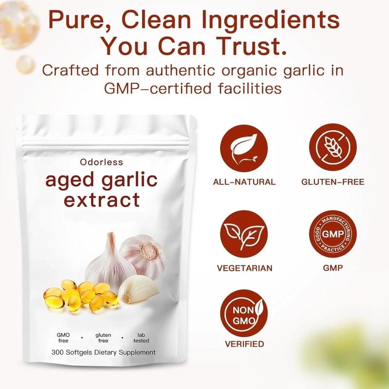 Odorless Garlic 7500mg Per Servings,300 Softgels (250 mg per Softgel) gallery