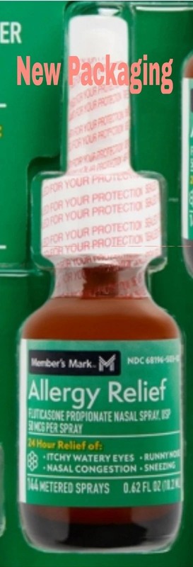 Member’s Mark 50mcg Allergy Relief Fluticasone Propionate Nasal Spray 0.62 fl