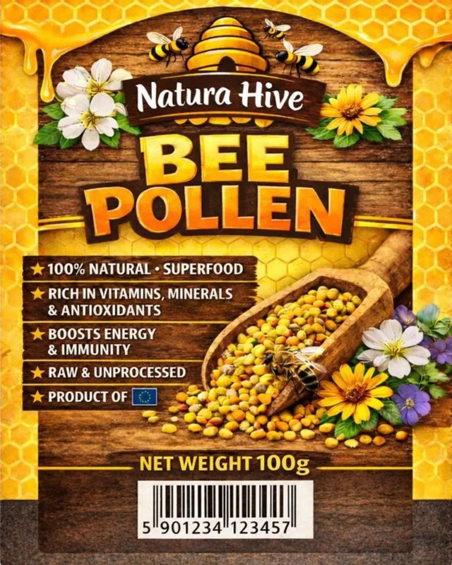 NaturaHive Bee Pollen Granules - 100% Raw Product - Natural Superfood gallery