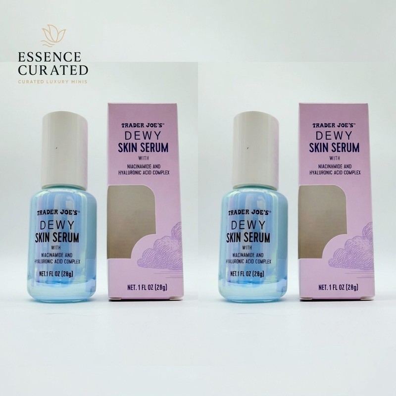 2 x Trader Joe’s Dewy Skin Serum Niacinamide Hyaluronic Acid 1 fl oz NEW