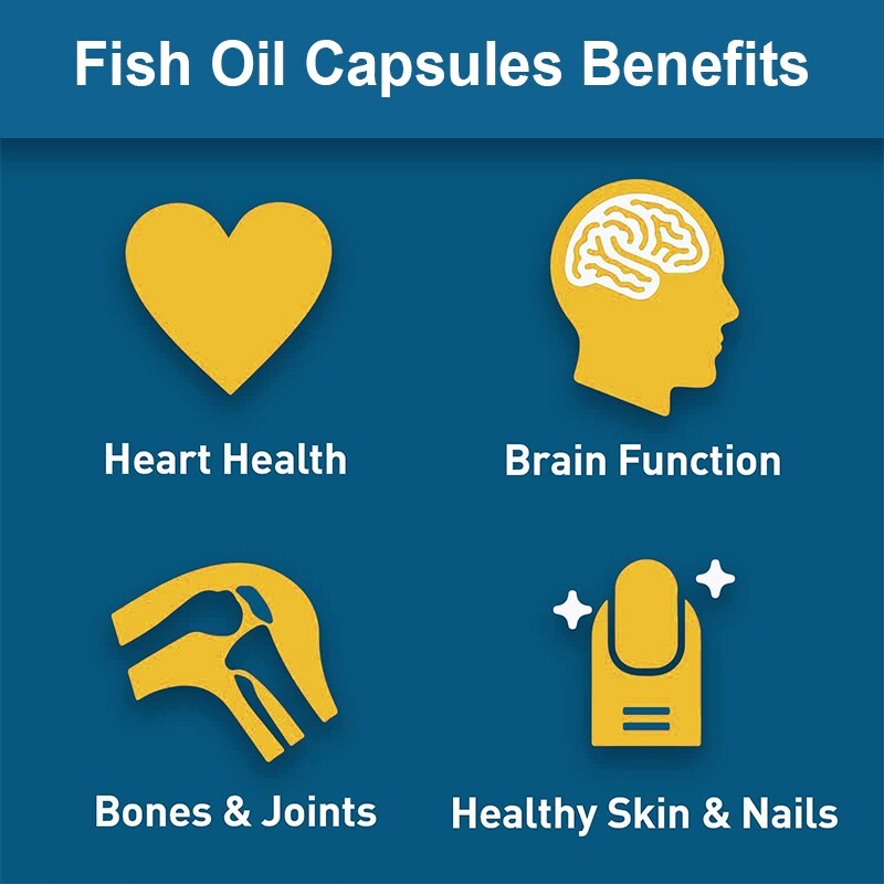 3600mg Omega 3 Fish Oil 1200 Tablets 3 x Strength EPA & DHA Supplement Caps gallery