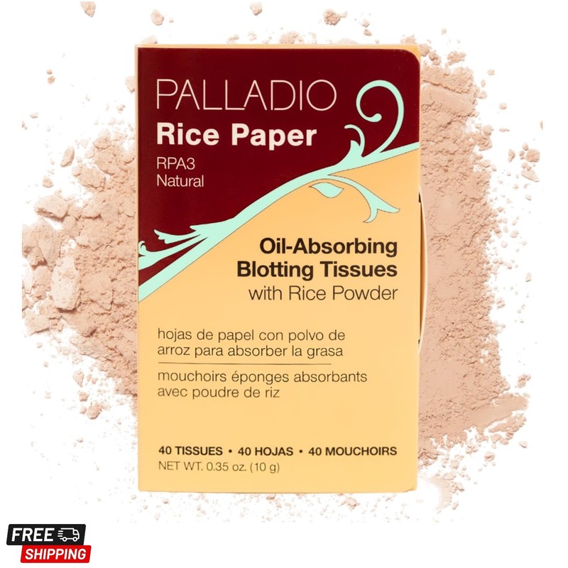 Rice Paper Facial Tissues for Oily Skin, Face Blotting Sheets Made from Natur…