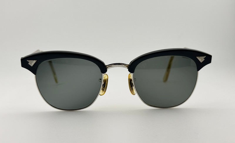 American Optical AO Vintage 1950s 12K GF #220 Aluminum Temples Eyeglass Frame gallery