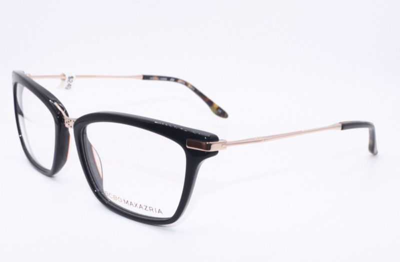 NEW BCBGMAXAZRIA MEERA BLACK TORT AUTHENTIC DESIGNER EYEGLASSES 53-17