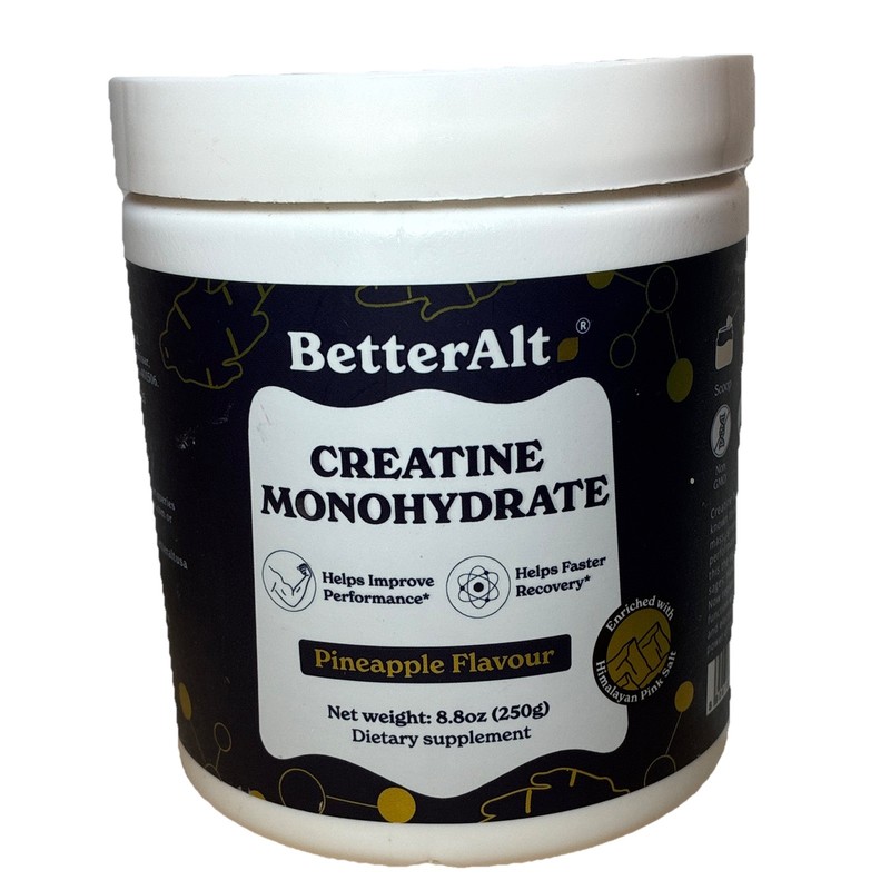 BetterAlt Creatine Powder Non-GMO Gluten-Free Pineapple 8.8 oz (250 g)