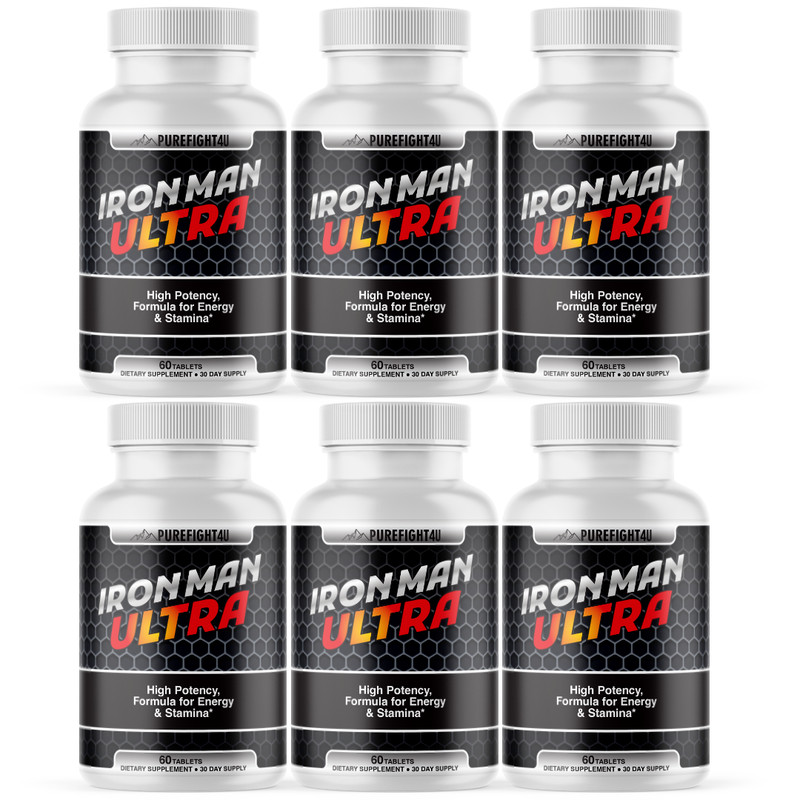 IronMan Ultra to Power Up with High Potency Energy & Stamina Support 6 Bottles