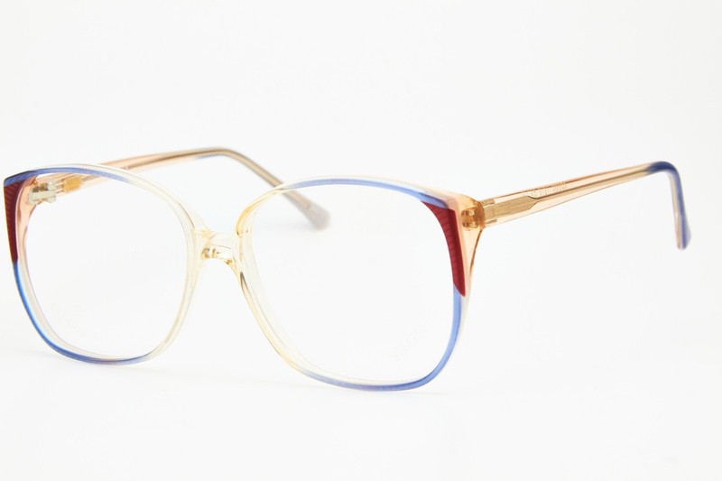 FILOS 4051 HELLA 54 blue/clear butterfly frame glasses vintage 80s👓women gallery