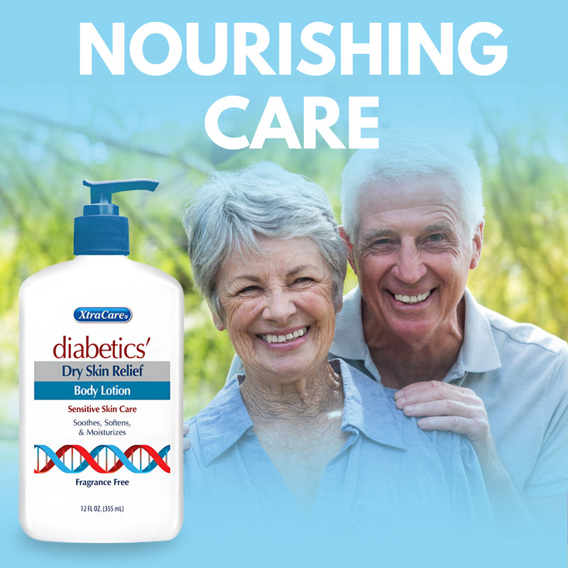XtraCare Diabetics Dry Skin Body Lotion, Fragance Free - 12 fl oz (3-Pack) gallery