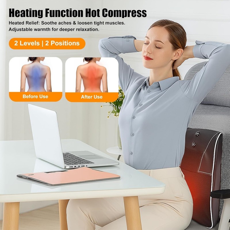 Shiatsu Neck and Back Massager with Heat,Neck Massager for Pain Relief deep T... gallery