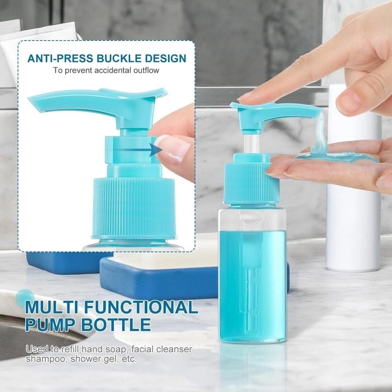 Cannagenix Leak Proof Portable Toiletry Empty Sprayers Bottle Containers - Blue gallery