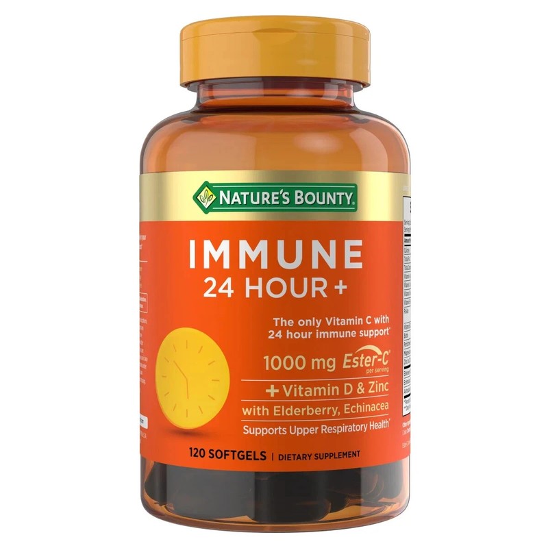 Nature’s Bounty Immune 24 Hour+ with 1,000 mg of Ester-C 120 ct