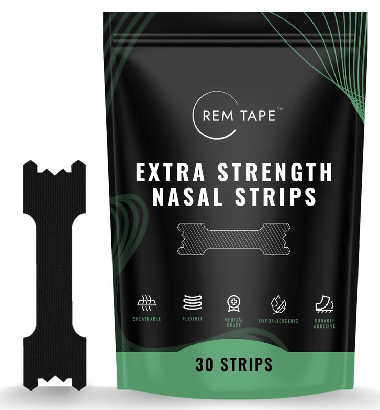 REM Tape™ Extra Strength Nasal Strips (30 Pack). Congestion and Snoring Relief.
