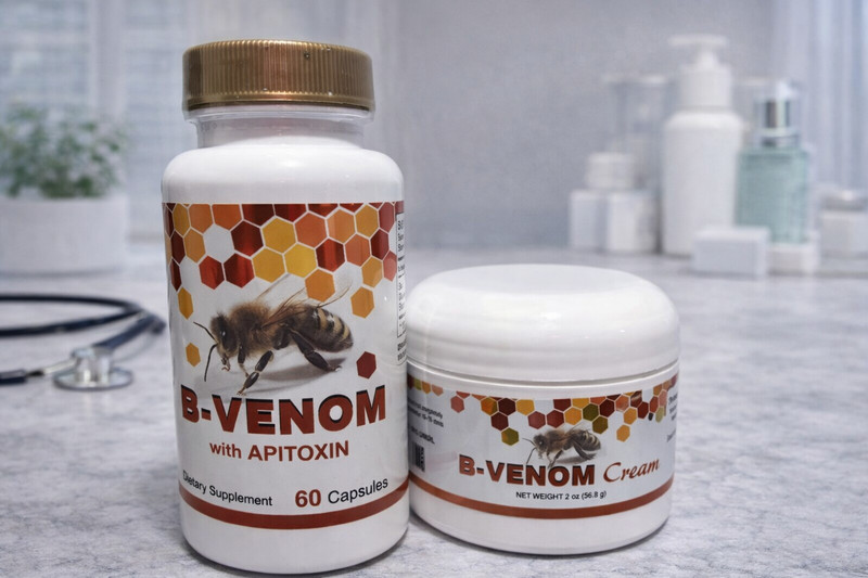 Set B Venom Dietary Supplement Glucosamine Bee Propolis B Venom Cream crema gallery