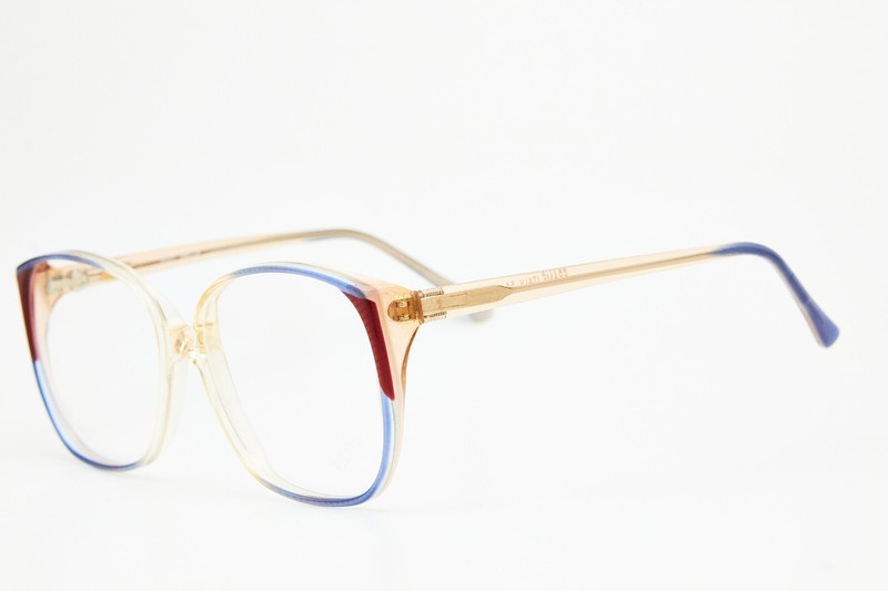 FILOS 4051 HELLA 54 blue/clear butterfly frame glasses vintage 80s👓women gallery