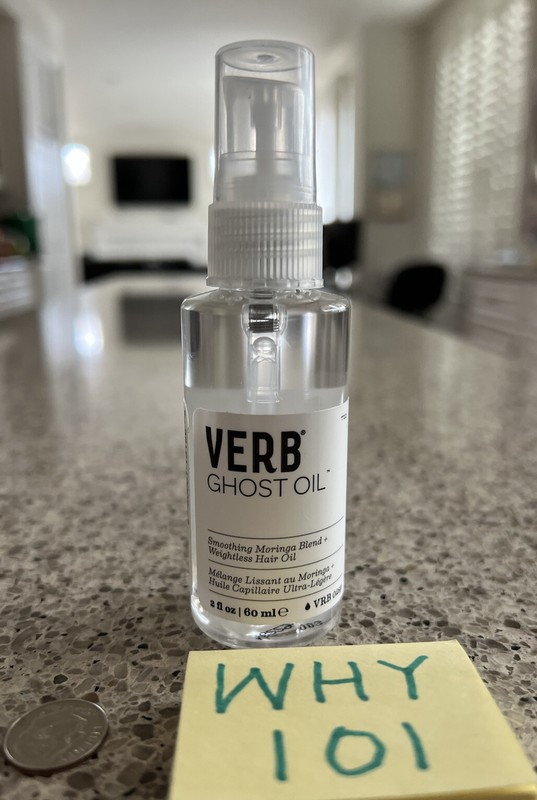 VERB Ghost Oil Smoothing Moringa Blend Weightless Hair Oil 2oz/60mL Full SZ $18