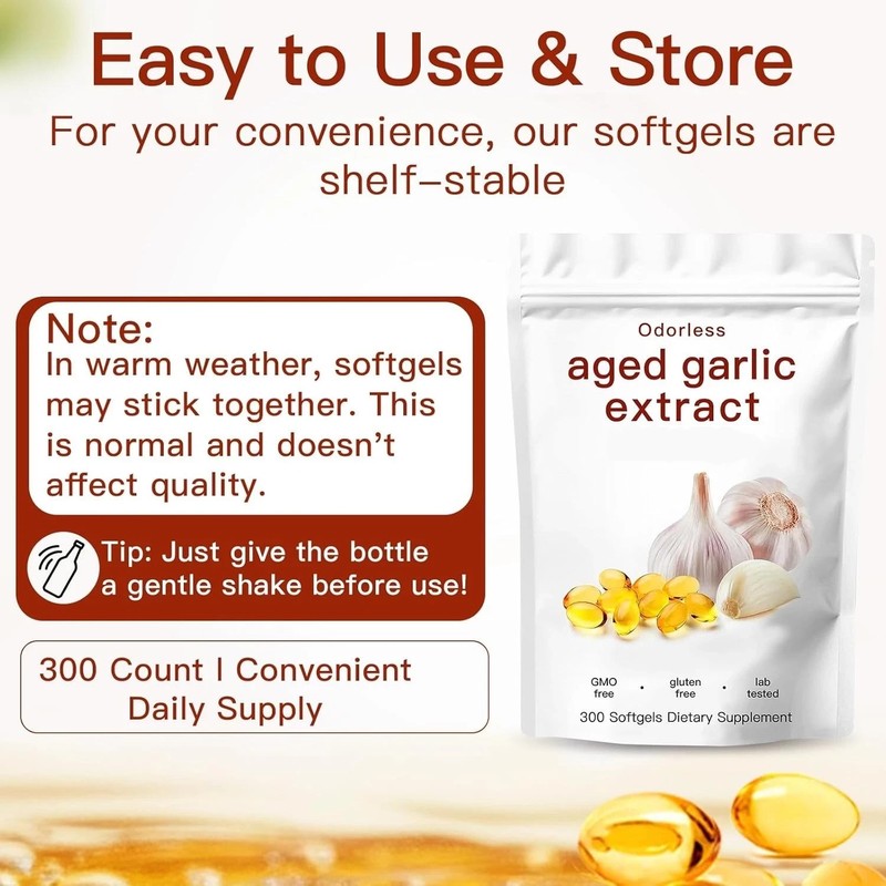 Odorless Garlic 7500mg Per Servings,300 Softgels (250 mg per Softgel) gallery
