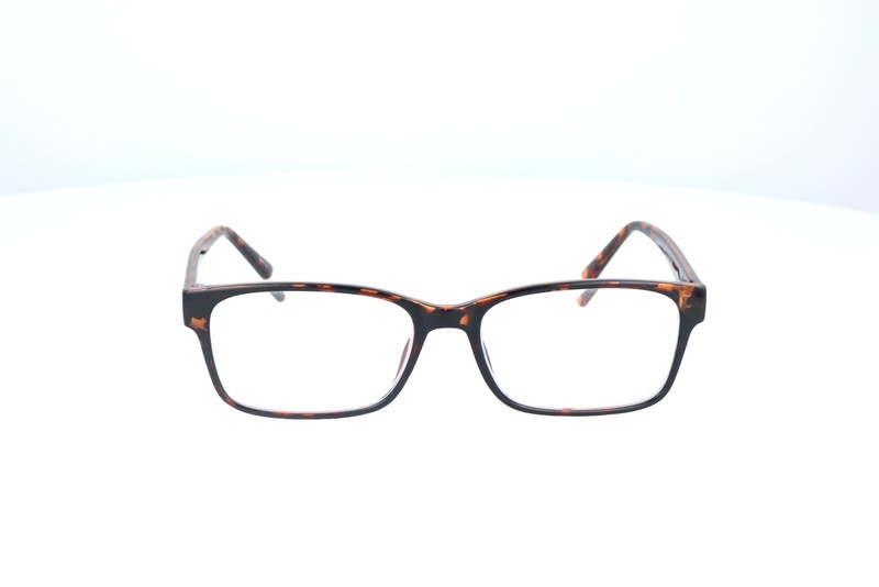 Parade Q Series Tortoise Rectangle Eyeglasses Frames 1713 56-18-145 B:35 gallery