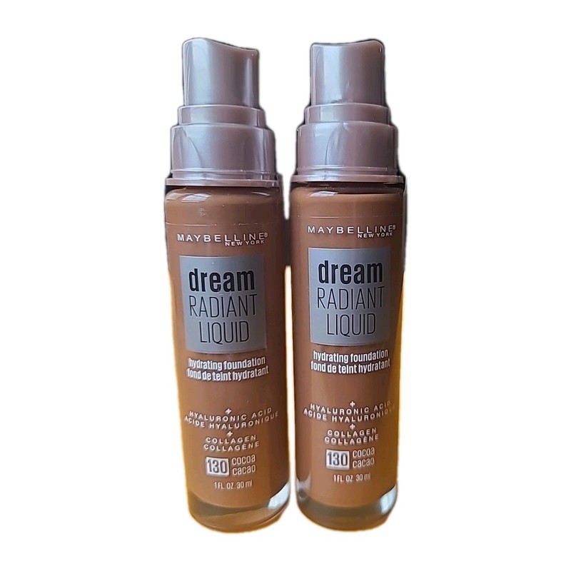 2 Maybelline Dream Radiant Liquid Hydrating Foundation 130 Cocoa New