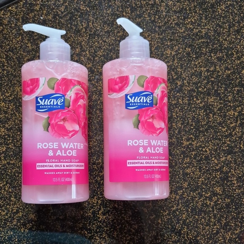 Suave Essentials Liquid Hand Soap Rose Water & Aloe 13.5 fl oz 2 Pack gallery
