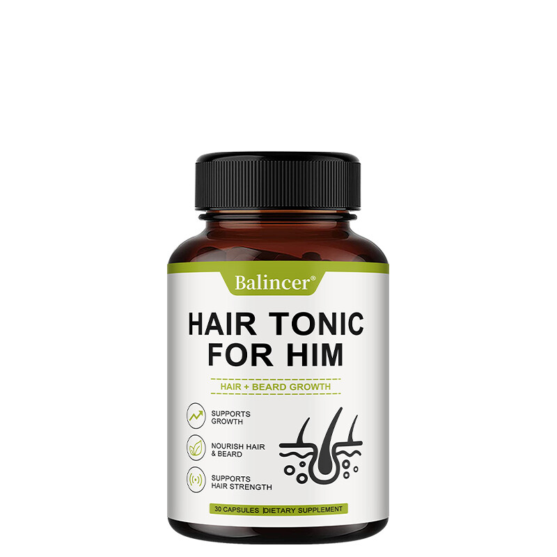 Hair Growth Supplement for Men, Promotes Hair Regrowth and Fuller Beard
