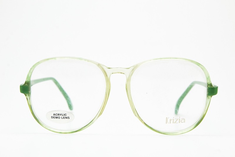 KRIZIA KV18 Clear/Green Butterfly Butterfly Glasses Vintage 80s👓Women gallery