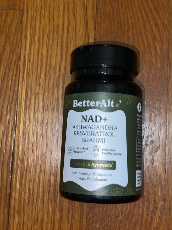 Better Alt NAD+ Capsules | with Ashwagandha Resveratrol Brahmi Ex 07/26