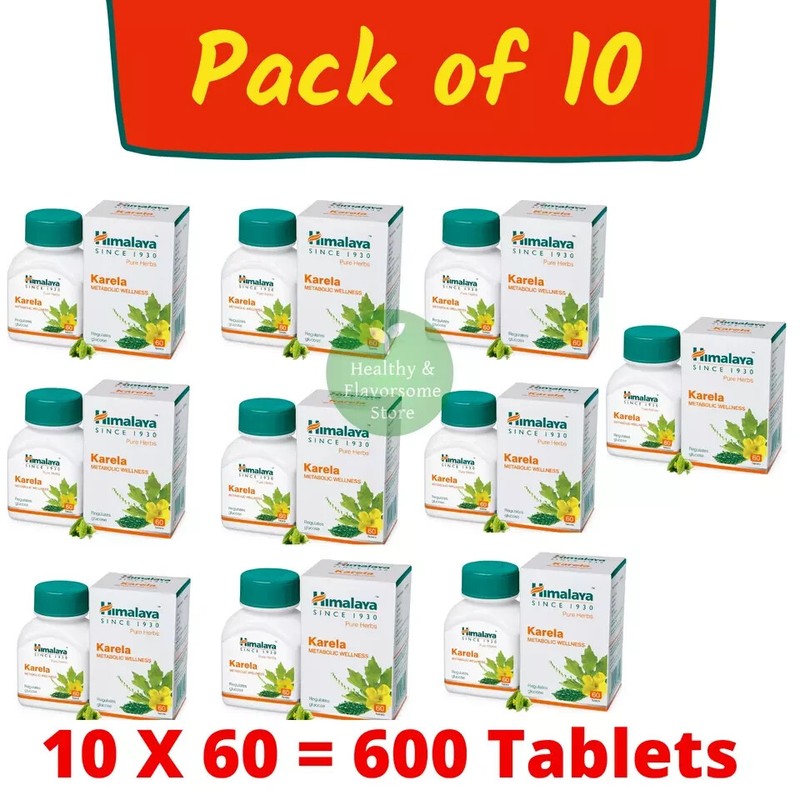 Himalaya Karela 60 Tabs x10 – Organic Herbal Glucose Support | Natural Wellness