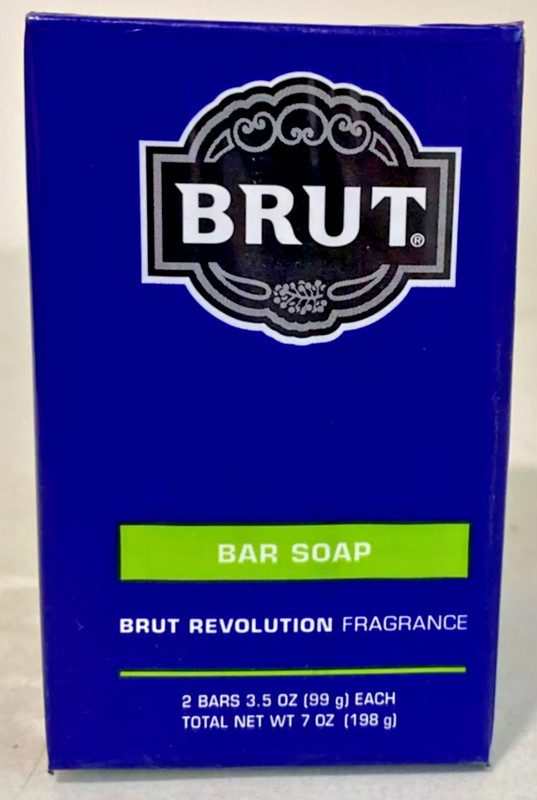 1 New Sealed Pack of 2 BRUT REVOLUTION FRAGRANCE BAR SOAP, 3.5 oz Each