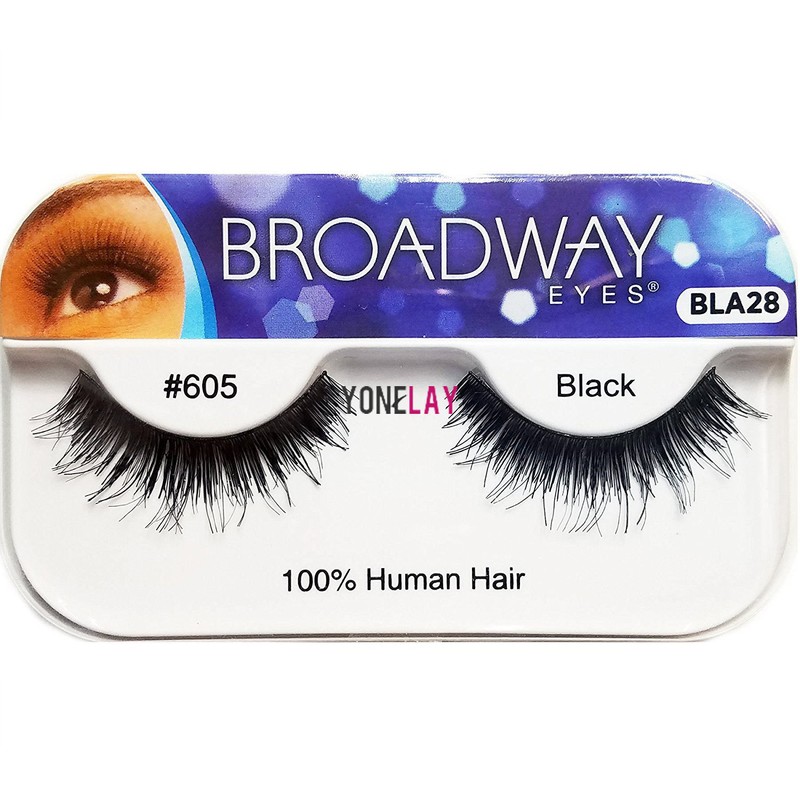 Pick Any Size Broadway Lashes #605 100% Human Hair False Eyelashes Eye Lash
